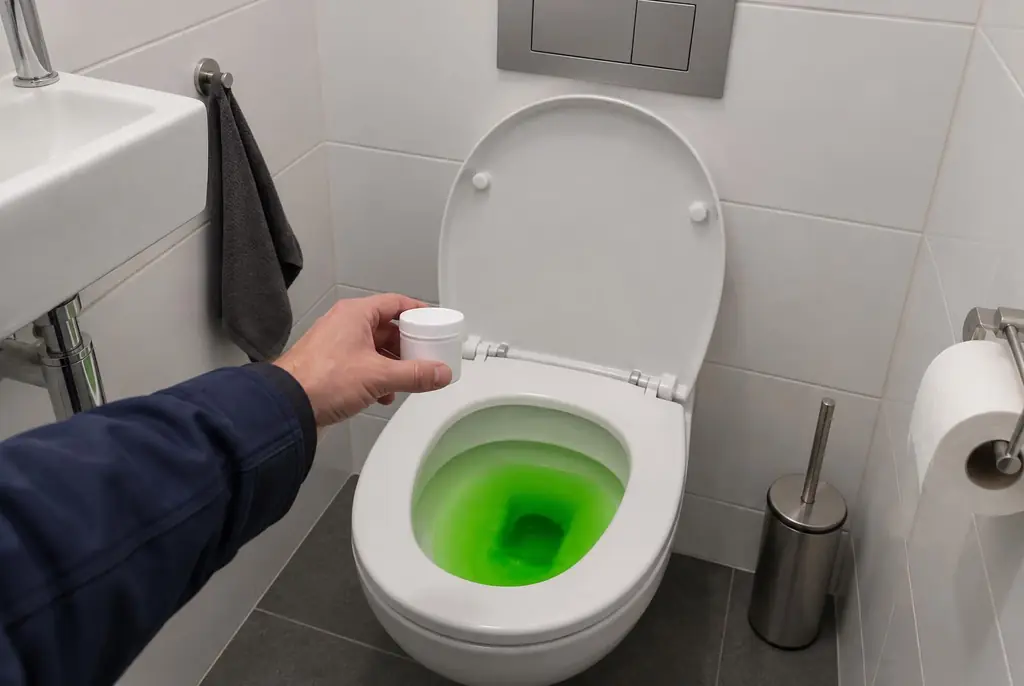 Lekdetectie Houten – kleurstoftest bij een lekkend toilet